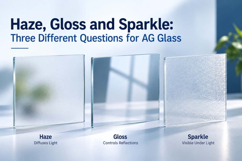 Haze, Gloss and Sparkle: Three Different Questions for AG Glass