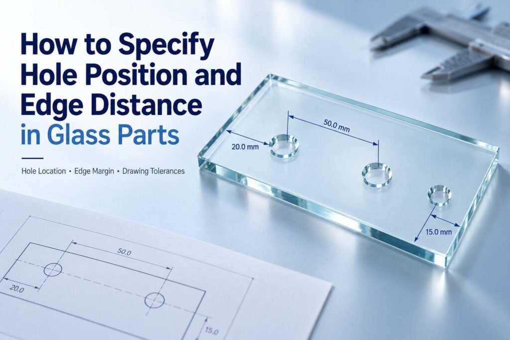 How to Specify Hole Position and Edge Distance in Glass Parts
